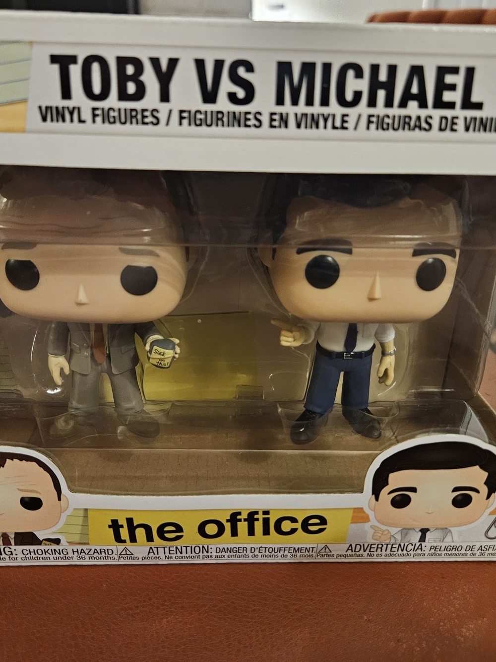 Funko The Office Toby vs Michael Vinyl Figure Set - White, Blue, Gray